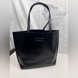 Christian Siriano black tote bag